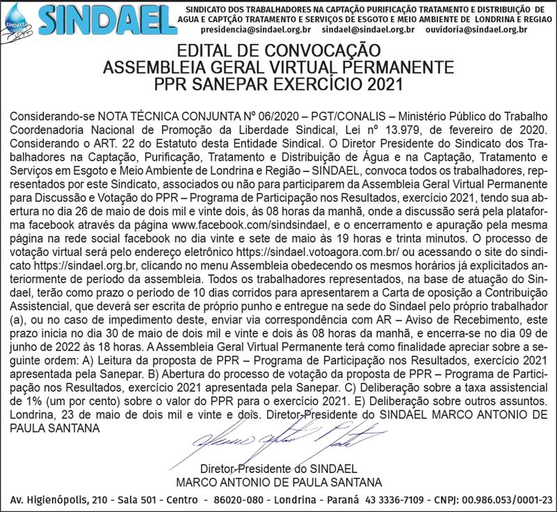 Edital-PPR-2022 Edital ppr 2022