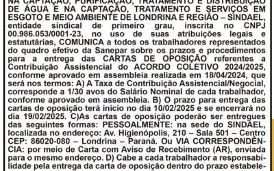 Edital Sindael Carta De Oposição (copy)
