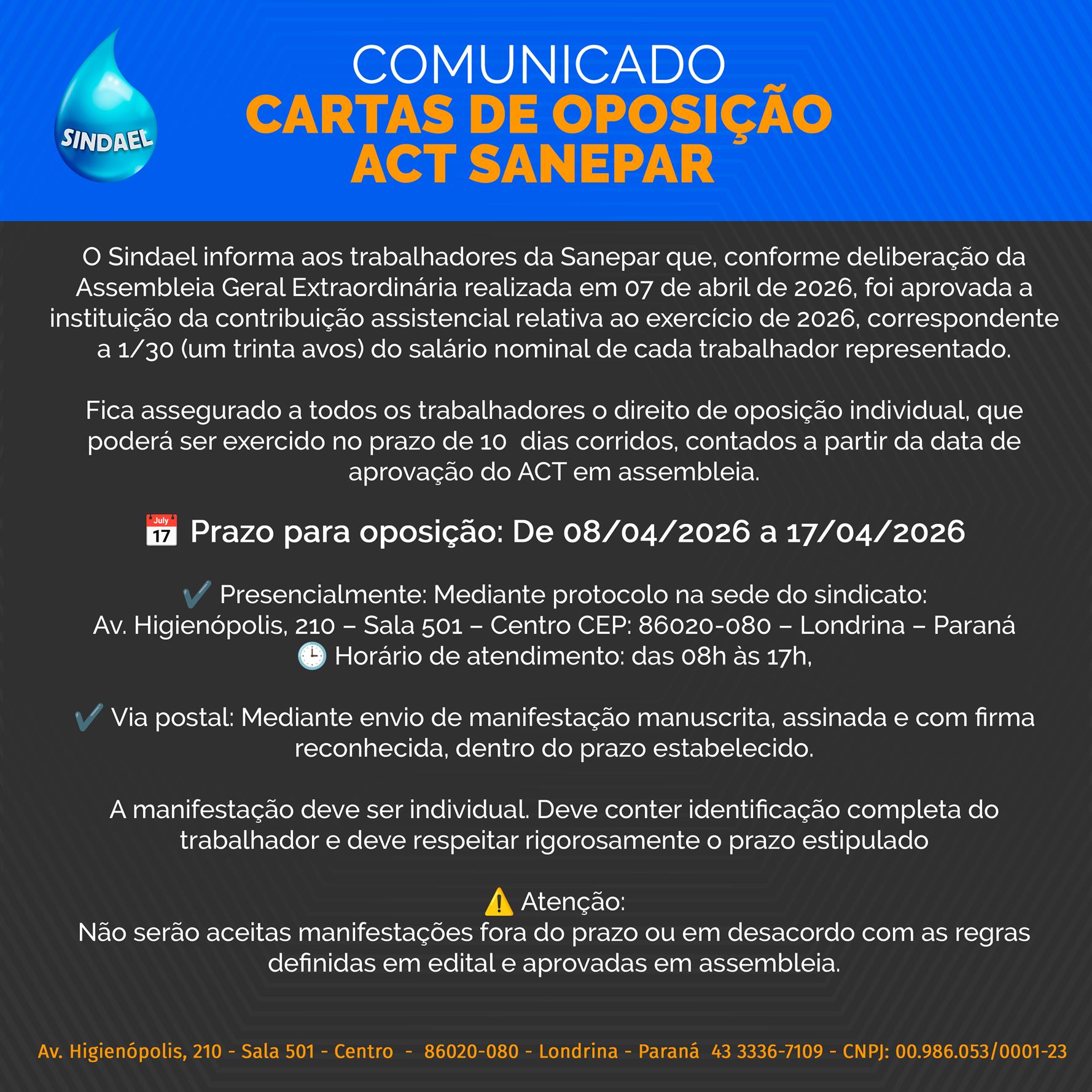 Comunicado carta de oposição sindael (Copy)
